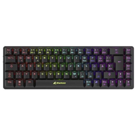 Sharkoon PURE WRITER RGB Black W65 Red Keyboard 4044951036929