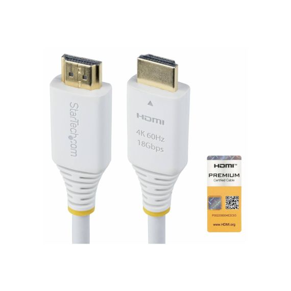 StarTech.com 6ft (1.8m) Premium Certified  | HDMI2-CABLE-4K60-6FW
