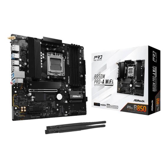 ASRock B850M ProA WiFi AM5 mATX HDMIDP DDR5 90MXBR9A0UAYZ