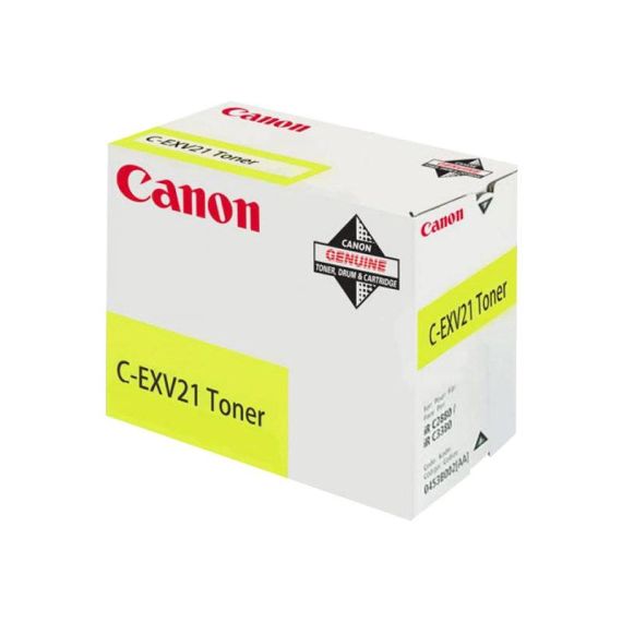 Canon CEXV 21 Yellow original toner cartridge for 0455B002