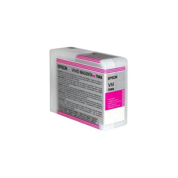 Epson 80 ml vivid magenta original ink cartridge for C13T580A00