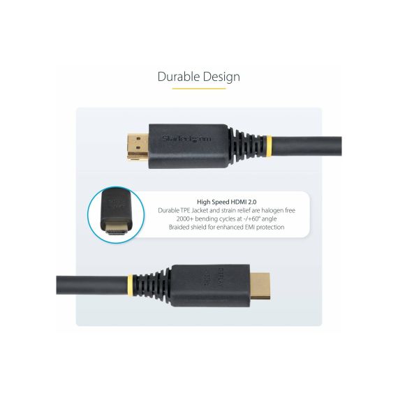 StarTech.com 15m (49.2ft) Active High Spee | HDMI2-CABLE-4K60-15M