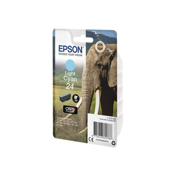 Epson 24 - 5.1 ml - light cyan - original - ink ca | C13T24254012