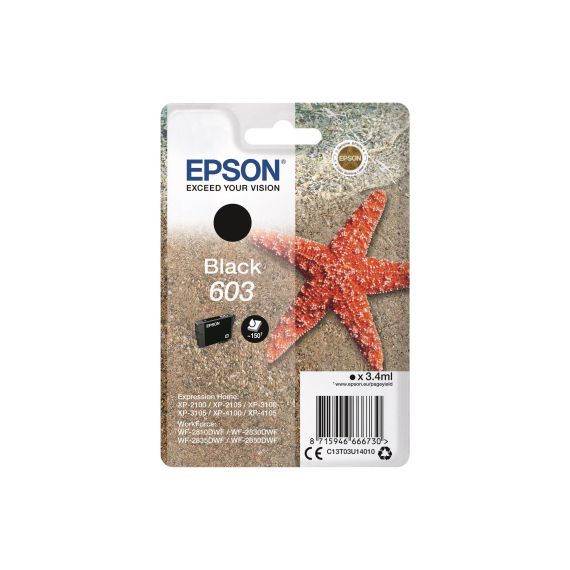 Epson 603 - 3.4 ml - black - original - blister wi | C13T03U14020
