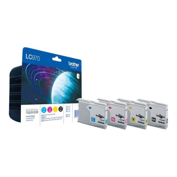 Brother LC970VALBP 4pack black, yellow, cyan, LC970VALBP