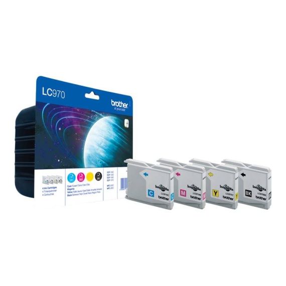 Brother LC970VALBP 4pack black, yellow, cyan, LC970VALBP