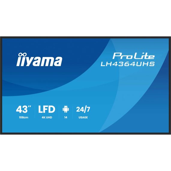Iiyama 108cm 43 LH4364UHSB1AG 16 9 LH4364UHSB1AG