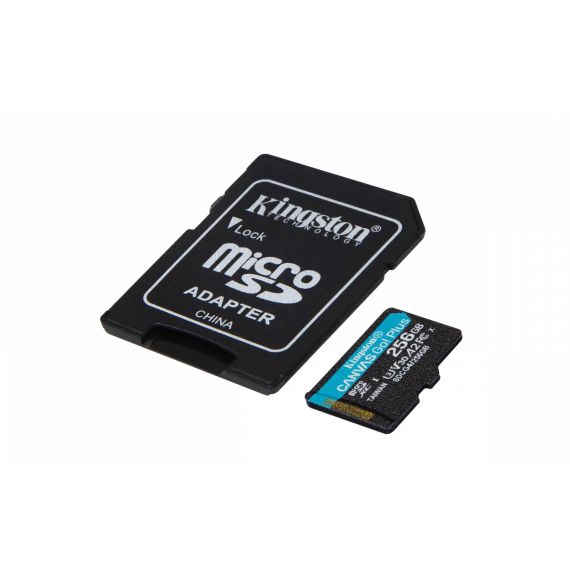 Kingston 256GB microSDXC Canvas Go Plus Gen4 200MBs SDCG4256GB