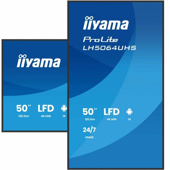 iiyama  Digital signage flat panel,  (65"), LH6564UHSB1AG