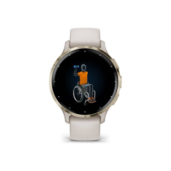 Garmin Venu 3S - 41 mm - ivory - smart watch with  | 010-02785-04