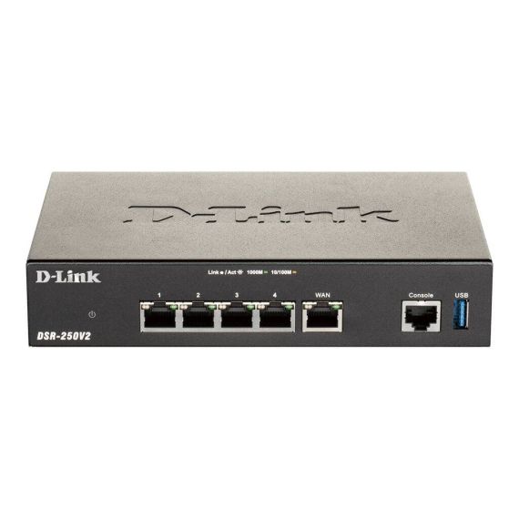 D-Link DSR-250V2 - Router 4-port switch - 1GbE | DSR-250V2/E