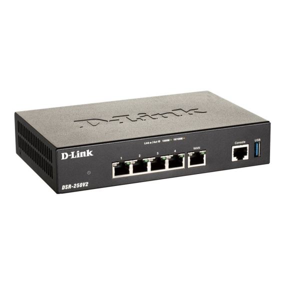 D-Link DSR-250V2 - Router 4-port switch - 1GbE | DSR-250V2/E
