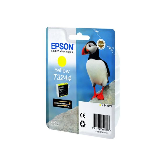 Epson T3244 - 14 ml - yellow - original - ink cart | C13T32444010