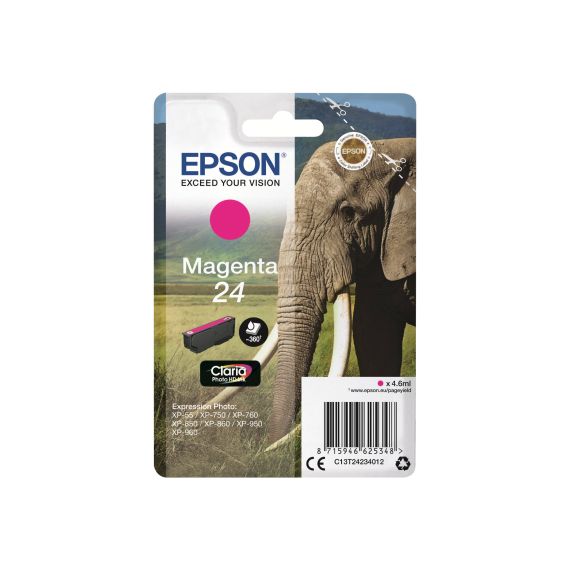 Epson 24 - 4.6 ml - magenta - original - ink cartr | C13T24234012