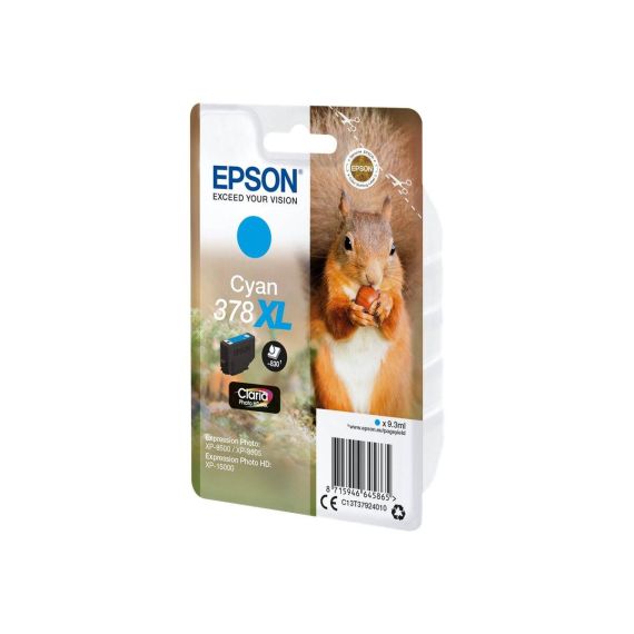 Epson 378XL - 9.3 ml - high capacity - cyan - orig | C13T37924010