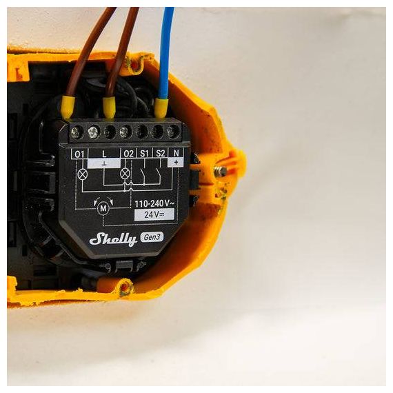 Shelly 2PM Gen3, Smart switch, 2P, Wireless Shelly_2PM_Gen3_2er