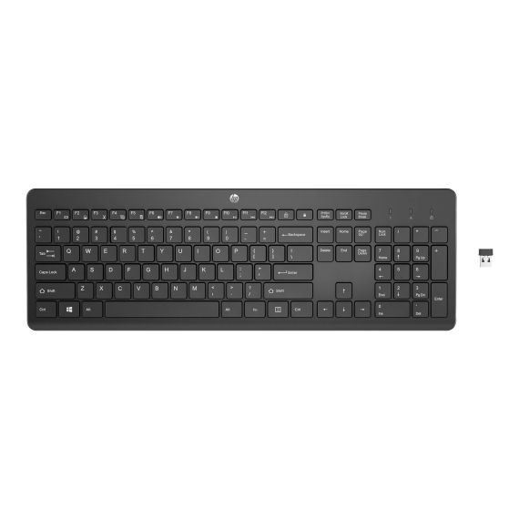 HP 230 - Keyboard - wireless - 2.4 GHz - German - b | 3L1E7AA#ABD