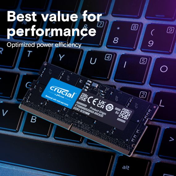 Crucial / DDR5 / module / 64 GB / SO-DIMM 262-pin  | CT64G56C46S5
