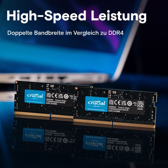 Crucial / DDR5 / module / 64 GB / SO-DIMM 262-pin  | CT64G56C46S5