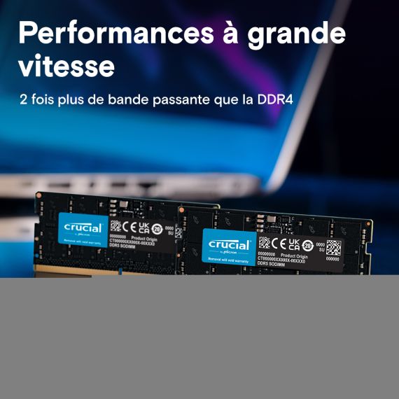 Crucial / DDR5 / module / 64 GB / SO-DIMM 262-pin  | CT64G56C46S5