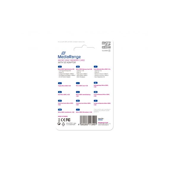 MediaRange / Flash memory card (microSDHC to SD adapter i | MR956
