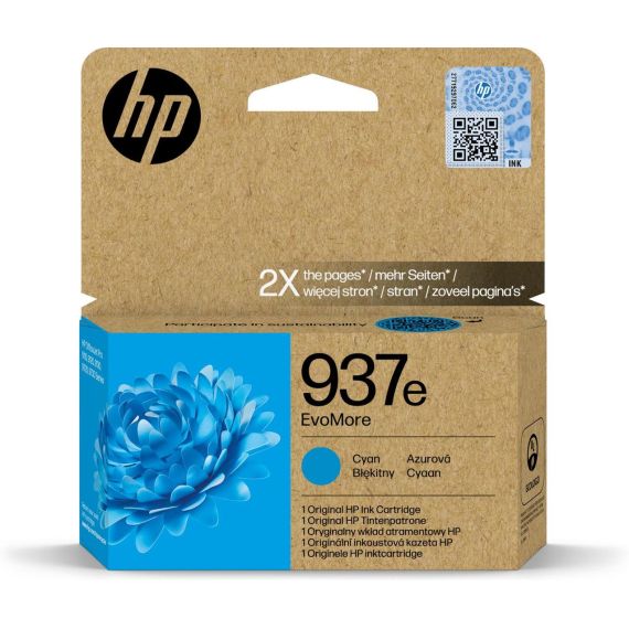 HP 937e EvoMore / Cyan / original / ink cartridge / | 4S6W6NE#SE1