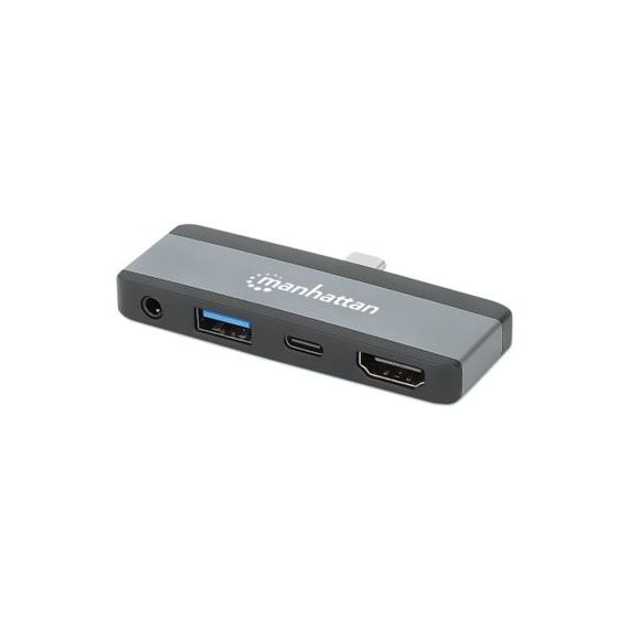 Manhattan 4-in-1 / Docking station / for laptop / USB-C  | 190404