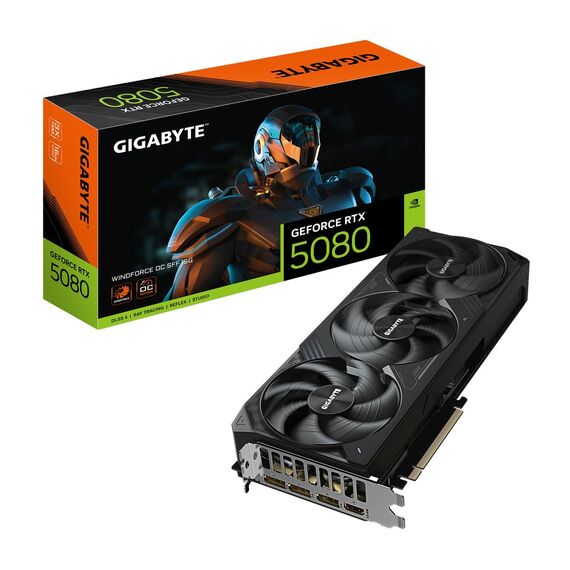 Gigabyte GeForce RTX 5080 WINDFORCE OC SFF 1 | GV-N5080WF3OC-16GD