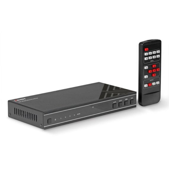 Lindy / Video/audio switch / 4x1, 4K60, multiview, seamle | 38228