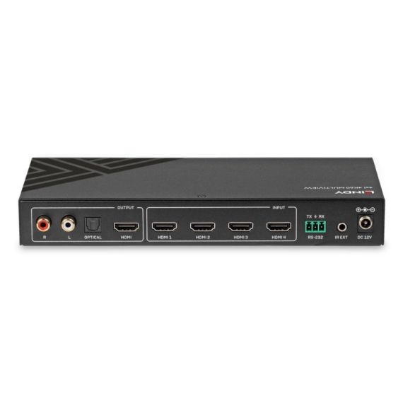 Lindy / Video/audio switch / 4x1, 4K60, multiview, seamle | 38228