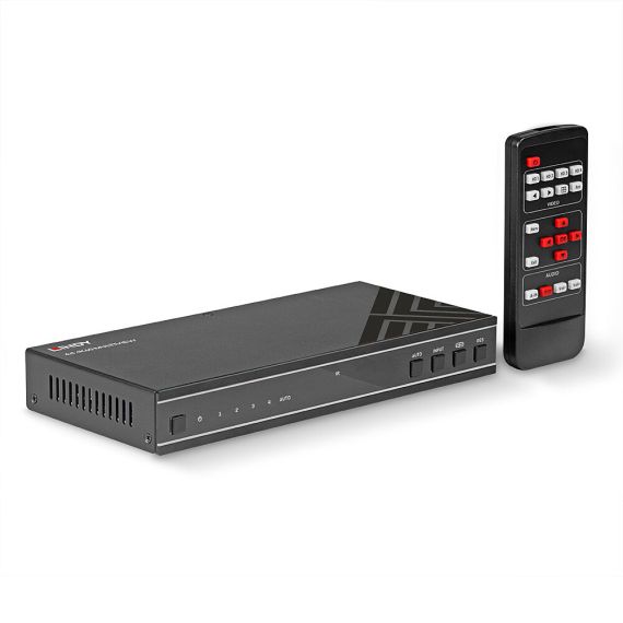 Lindy / Video/audio switch / 4x1, 4K60, multiview, seamle | 38228