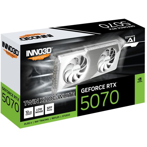 Inno3D GeForce RTX 5070 TWIN X2 OC WHITE,  | N50702-12D7X-195064W