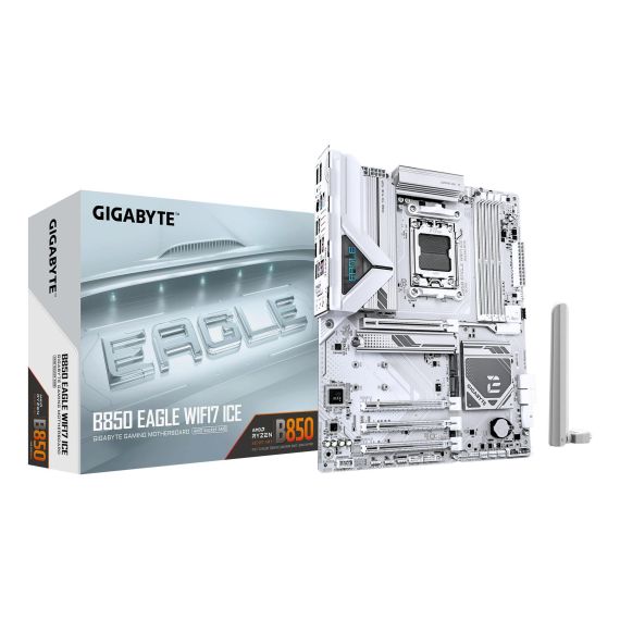 Motherboard / ATX / LGA1851 Socket / AMD B85 | B850 EAGLE WF7 ICE