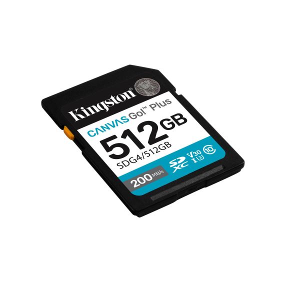 Kingston Technology 512GB SDXC Canvas Go Plus Gen4 2 | SDG4/512GB