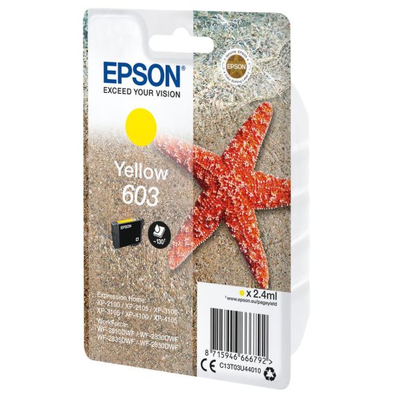Epson 603 / 2.4 ml / yellow / original / blister w | C13T03U44020