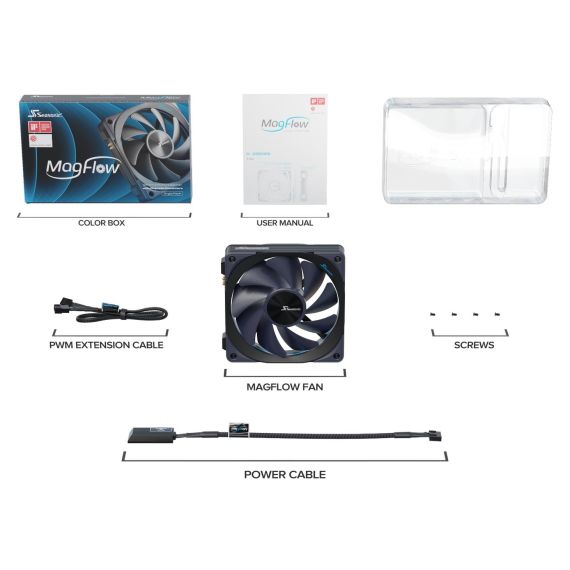 Seasonic MagFlow 1225 PWM / Case fan / 120 mm | MAGFLOW-1