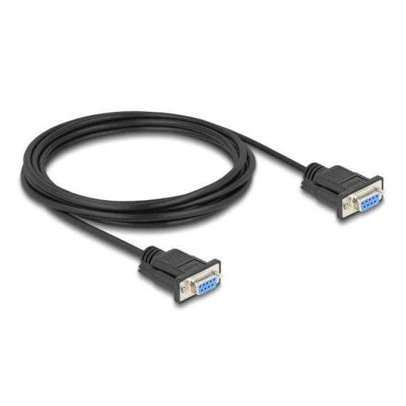 Delock / Serial RS-232 cable / DB-9 (F) screwable to DB-9 | 86825