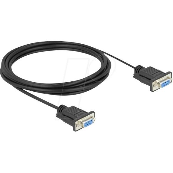 Delock / Serial RS-232 cable / DB-9 (F) screwable to DB-9 | 86825