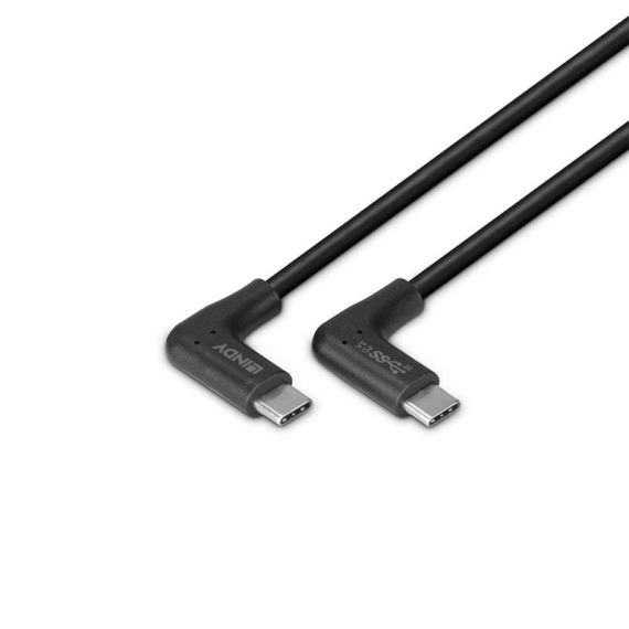 Lindy / USB cable / 24 pin USB-C (M) right-angled to 24 p | 32024