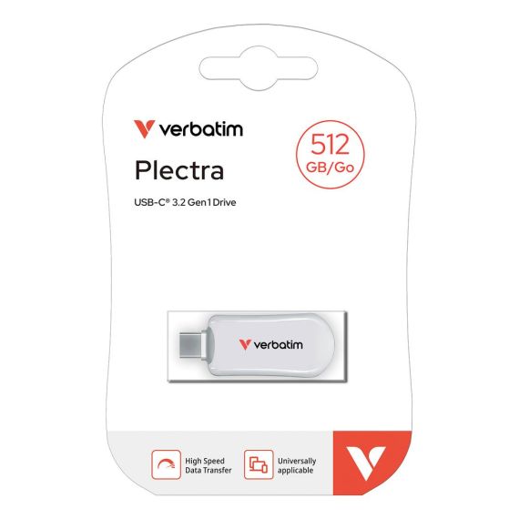 Verbatim Plectra USB-C Flash Drive White 512GB / 512 GB / | 30231