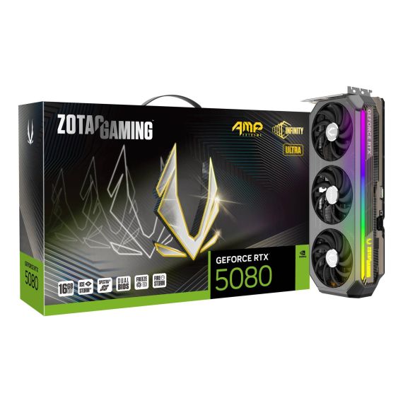 ZOTAC GAMING GeForce RTX 5080 AMP Extreme INFIN | ZT-B50800BU-10P