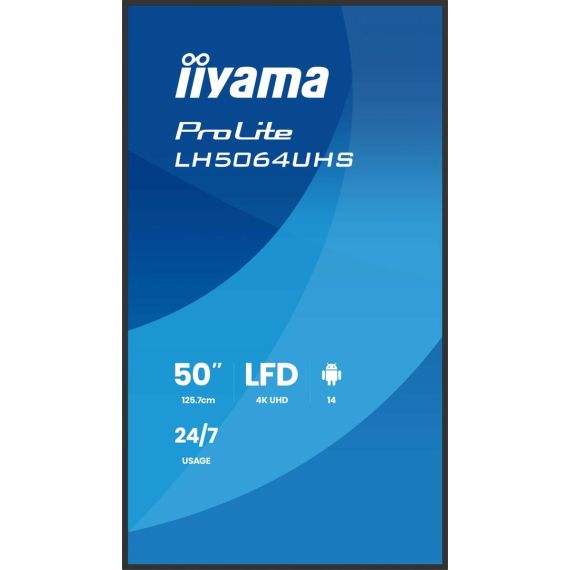 55'' 4K UHD 3840 x 2160 VA, 500 cd/m², 5000 1, 6 | LH5564UHS-B1AG