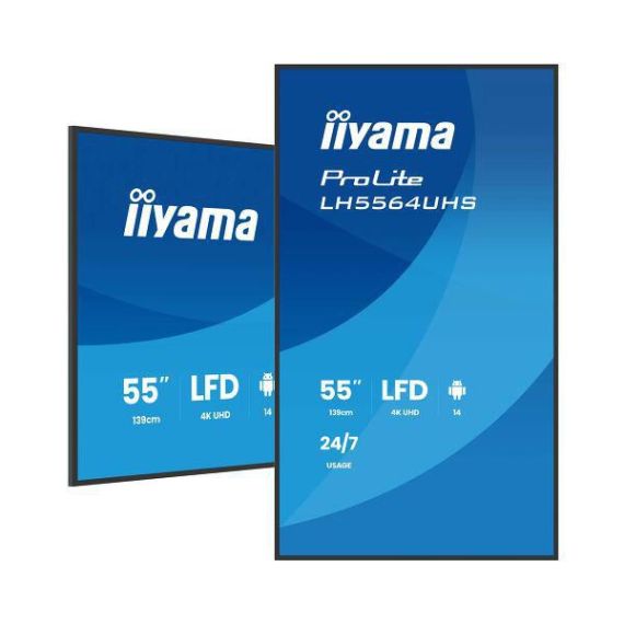 55'' 4K UHD 3840 x 2160 VA, 500 cd/m², 5000 1, 6 | LH5564UHS-B1AG