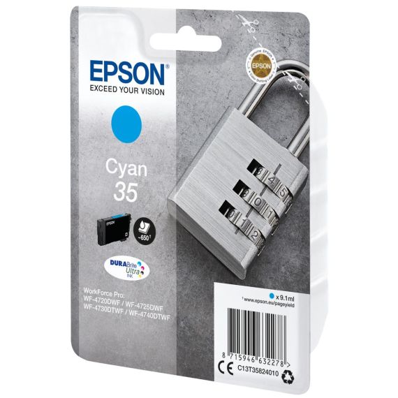 Epson 35 / 9.1 ml / cyan / original / ink cartridg | C13T35824010