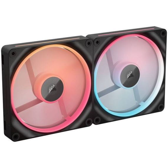 CORSAIR iCUE Link LX140-R RGB Case fan reverse blade 140mm black (pack of 2)