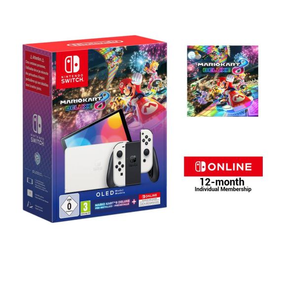 Nintendo Switch OLED + Mario Kart 8 Deluxe,