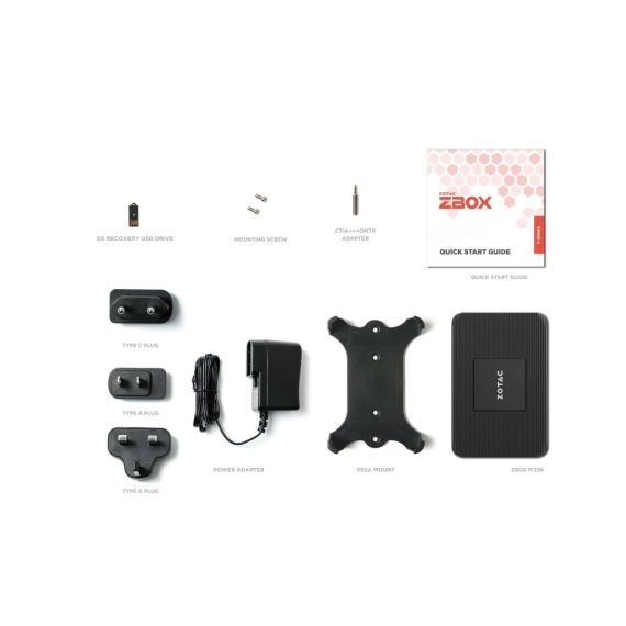 ZOTAC ZBOX P Series PI336 pico Mini PC Celeron ZBOXPI336W5C