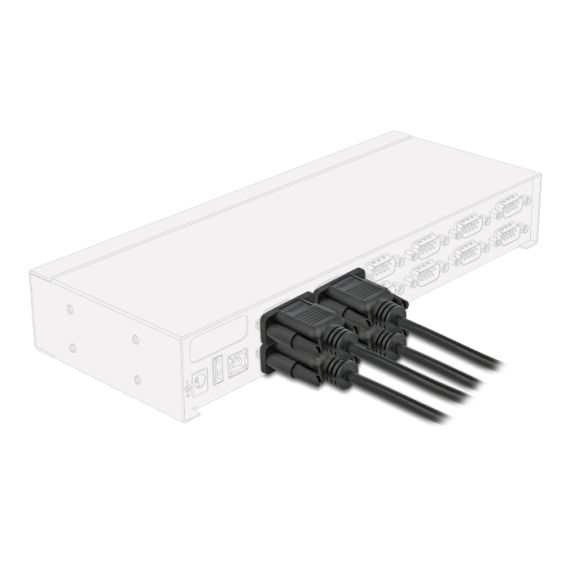 Delock / Serial RS-232 cable / DB-9 (F) screwable to DB-9 | 86823
