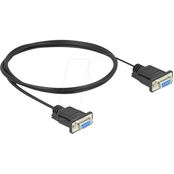 Delock / Serial RS-232 cable / DB-9 (F) screwable to DB-9 | 86823