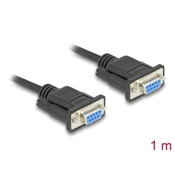 Delock / Serial RS-232 cable / DB-9 (F) screwable to DB-9 | 86823
